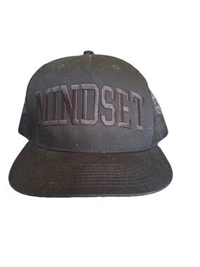 Decky Men’s Black MINDSET Logo Trucker Urban Streetwear Snapback Cap HAT OSFM